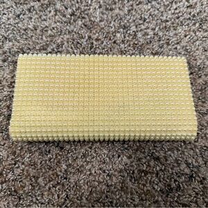 Elegant Yellow Pearl Clutch